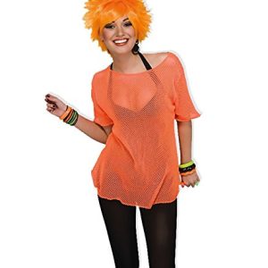 Forum Woman's Rocker Mesh Top, Orange, One Size