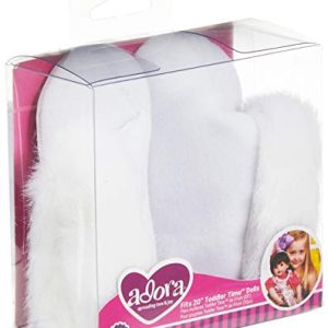 Adora 20" Baby Doll Shoes Shoe White Fur Trim Boot