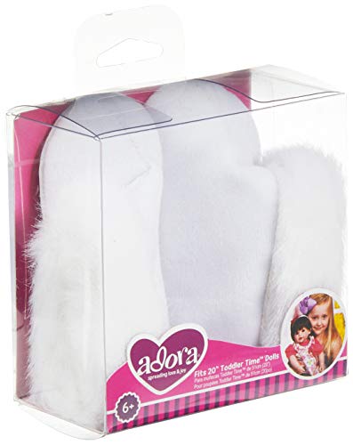 Adora 20" Baby Doll Shoes Shoe White Fur Trim Boot