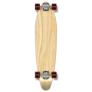 Yocaher Blank/Checker Complete Kicktail Skateboards Longboard Cruiser Black Widow Premium 80A Grip Tape Aluminum Truck ABEC7 Bearing 70mm Skateboard Wheels