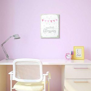 The Kids Room by Stupell Our Our Little Blessing Pink Kids Word Design Wall Plaque, 13x19, Multi-Color
