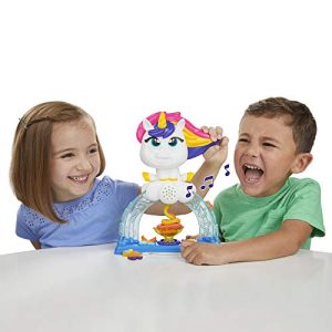 Play-Doh Tootie The Unicorn Ice Cream Set with 3 Non-Toxic Colors Featuring Color Swirl Compound