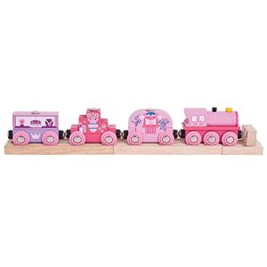 Bigjigs Rail Wooden Princess Train - Other Major Rail Brands are Compatible