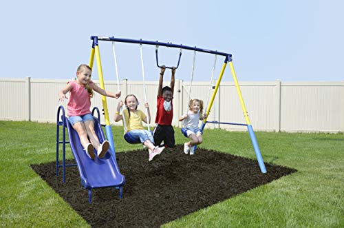 Sportspower My First Metal Swing Set with Slide
