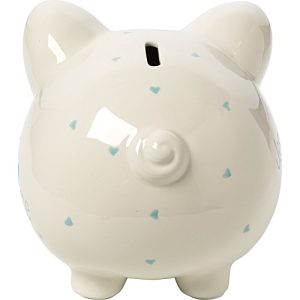 Precious Moments, Jesus Loves Me, Ceramic Piggy Bank, Boy, 164461