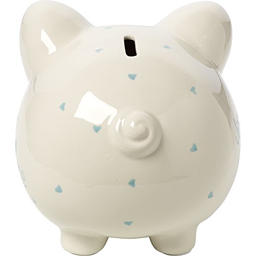 Precious Moments, Jesus Loves Me, Ceramic Piggy Bank, Boy, 164461