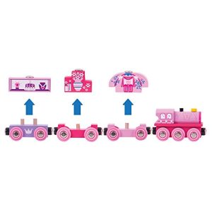 Bigjigs Rail Wooden Princess Train - Other Major Rail Brands are Compatible
