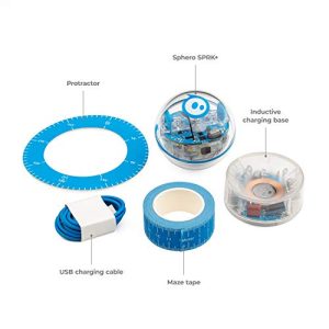 Sphero SPRK+: App-Enabled Robot Ball with Programmable Sensors + LED Lights - STEM Educational Toy for Kids - Learn JavaScript, Scratch & Swift