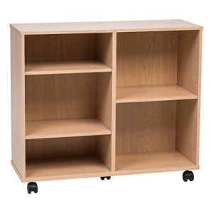 IRIS USA, Inc. WRS-3010 Rolling Shelf, Wide Deep, Light Brown
