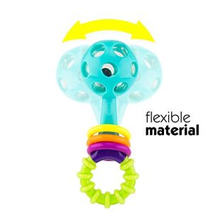 Sassy Peek-a-Boo Beads Rattle | Developmental Toy with High Contrast Colors | Flexible, Soft Plastic | for Ages Newborn and Up