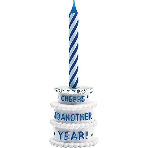 Amscan 170555 Continues Adult Birthday Party Cheers to Another Year Beer Bottle Candle Holder, 1 Piece, Multicolor