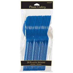 Amscan 4547.1049999999996 Party Supplies, 20 pieces, Bright Royal Blue