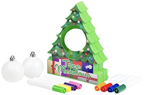 TreeMendous Christmas Tree Ornament Decorating Kit for Kids ages 6+. Top Rated Craft Activity Game, Holiday Toy DIY Ornament Maker