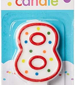 Amscan 176008 Candles, 3", Multicolor