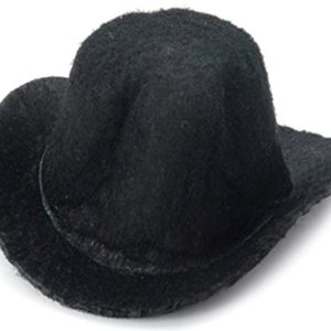 Darice Doll Hat: Black Felt Top Hat, 2 inches, 1 Piece
