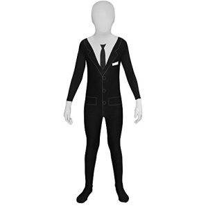 Slender Man Kids Morphsuit Costume - size Large 4' - 4'6" (120cm - 137cm)