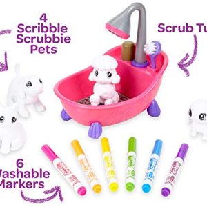 Crayola Scribble Scrubbie Pets Scrub Tub Animal Toy Set, Gift Age 3+