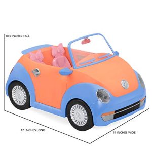 Glitter Girls by Battat - Convertible Car for 14" Dolls - Toys, Clothes & Accessories for Girls 3-Year-Old & Up, Blue, Orange, Pink
