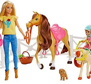 Mattel Barbie Hugs n Horses Dolls, Horses and Accessories