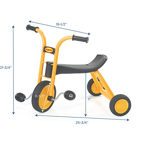 Angeles MyRider Mini Trike Bike, Yellow – Perfect for Beginning Riders Ages 2+, Encourages Active Play, Supports Up to 70lbs., Durable Design, Built-In Safety Features, Comfortable Ride, Solid Tires