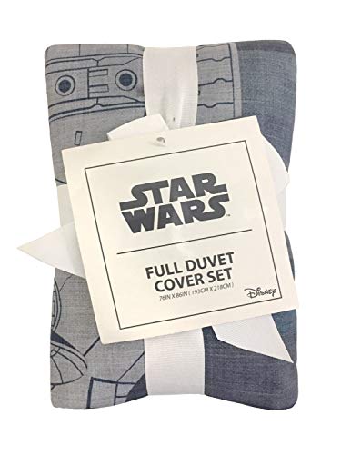 Jay Franco Wars Millennium Falcon Vs. Death Star Full Duvet Cover Set, Gray