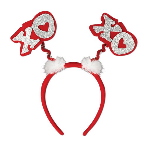 Beistle 70767 Glittered XOXO Boppers, 1 Per Package
