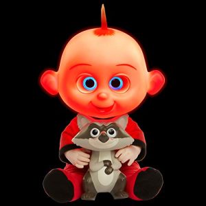 The Incredibles 2 Jack-Jack Plush-Figure Features Lights & Sounds and Comes with Raccoon Toy