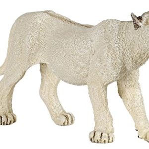 Papo White Lioness with Cub Figure, Multicolor