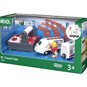 BRIO World - 33510 Remote Control Travel Train | 4 Piece Train Toy for Kids Ages 3 and Up
