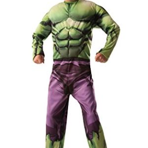 Marvel Avengers 2-In-1 Muscle Chest Hulk/Captain America Deluxe Costume, Small