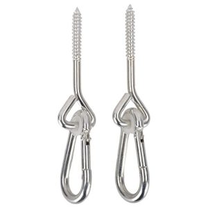 Swing Set Stuff Inc. 3/8" X 4" Swing Hanger with Spring Clip for Wood (Pair) and SSS Logo Sticker