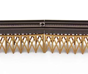 LEC Battery Operated Train Accessory - Track No. 19 Straight Elevated Train Track Brown - 8 Pieces