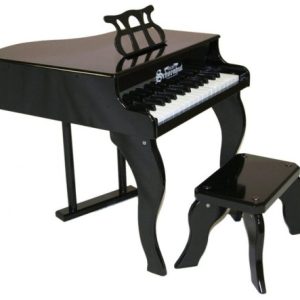 Schoenhut 30-Key Fancy Baby Grand with Bench,Black