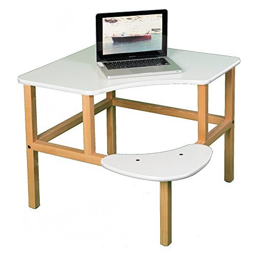 Adventure Series 23" Children's Corner Writing Desk Edge Trim Color: White, Surface Color: White