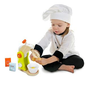 Wood Eats! Marvelous Mixer Playset with Sugar, Milk, Flour and Egg