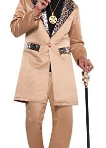 amscan Pimp Playa Jacket - Adult Standard, Light Brown