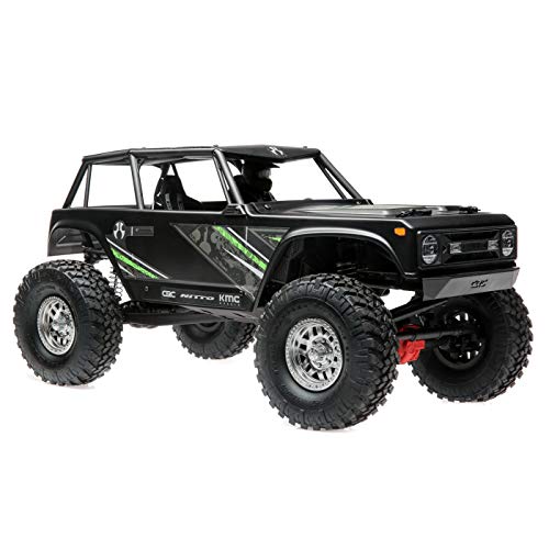 Axial Wraith 1.9 1/10 Scale Electric 4WD RTR RC Rock Crawler with 2.4GHz Tx/Rx System, Black