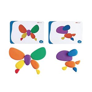 S&S Worldwide 13208C Rainbow Pebbles Sorting Stones (Pack of 56)