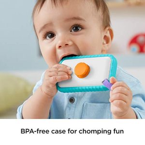 Fisher-Price #Selfie Fun Phone, Baby Rattle, Mirror and Teething Toy