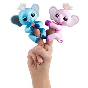 WowWee Fingerlings Baby Elephant - Nina (Pink) - Interactive Toy