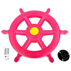 Swing Set Stuff Ships Wheel (Pink) & SSS Logo Sticker