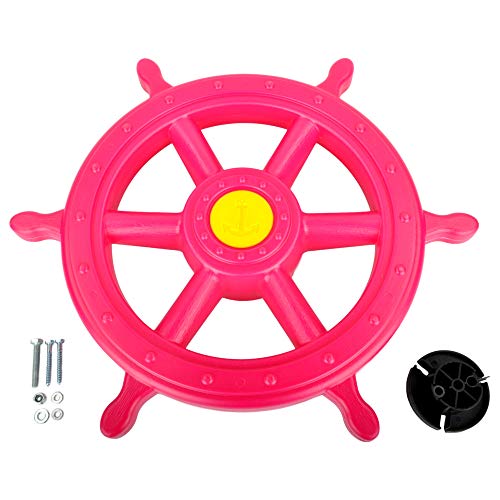 Swing Set Stuff Ships Wheel (Pink) & SSS Logo Sticker