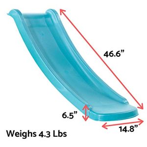 Blue Rabbit Play Outdoor Toddler Slide, 4 Feet, Turquoise