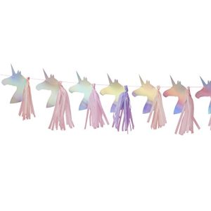 Ginger Ray MW-106 Unicorn Party Decorations Bunting Banner, NA