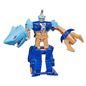 Transformers Toys Cyberverse Action Attackers: 1-Step Changer Skybyte Action Figure - Repeatable Driller Drive Action Attack - for Kids Ages 6 & Up, 4.25"