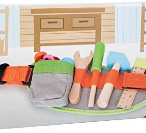Small Foot Wooden Toys Tool Belt & Accessories Adjustable playset for Kids Designed for Children 3+