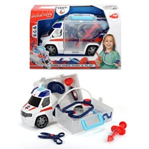 Dickie Toys Push and Play SOS Rescue Ambulance