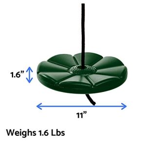 Blue Rabbit Play Disc Monkey Swing with Rope/Chain for Falcon Zip Line, Green