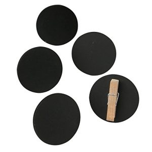 Ivy Lane Design Not-Aplicable Chalkboard Clips, Mini Circle, 10-Count
