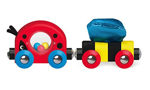 Hape Wooden Railway Lucky Ladybug and Friends Train Set